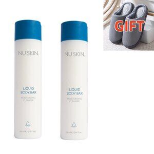 2 tubes of Nu Skin NuSkin Liquid Body Bar +1 Cotton slippers # 90